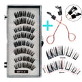 Cílios Magnéticos Natural Reutilizáveis - 4 Pares com 5 Imãs Cada