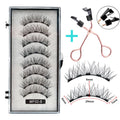 Cílios Magnéticos Natural Reutilizáveis - 4 Pares com 5 Imãs Cada