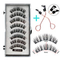 Cílios Magnéticos Natural Reutilizáveis - 4 Pares com 5 Imãs Cada