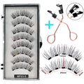 Cílios Magnéticos Natural Reutilizáveis - 4 Pares com 5 Imãs Cada