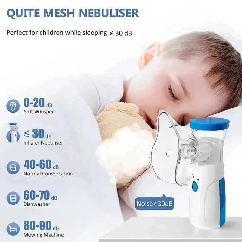 Nebulizador e Inalador Silencioso Portátil