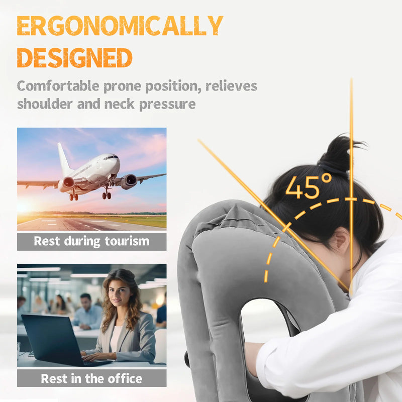 Travesseiro Ergonômico Inflável para Viagens - Nuvem God
