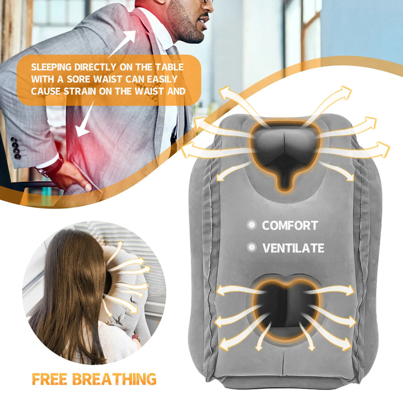 Travesseiro Ergonômico Inflável para Viagens - Nuvem God