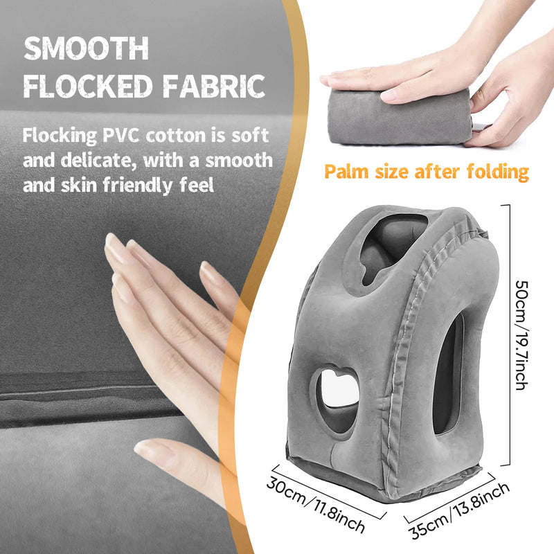 Travesseiro Ergonômico Inflável para Viagens - Nuvem God